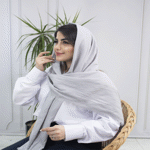 تصویر  شال پفکی لمه