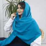 تصویر  شال پفکی لمه