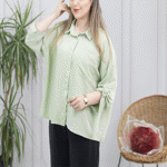 تصویر  شومیز تک جیب پاگن دار