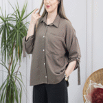 تصویر  شومیز تک جیب پاگن دار
