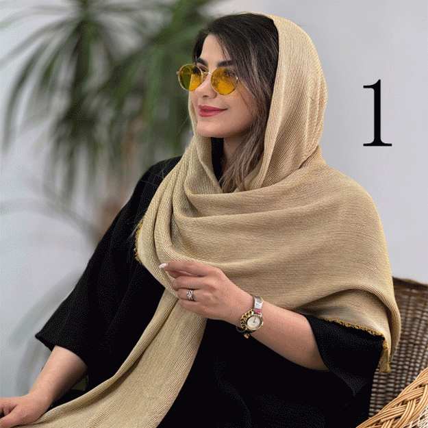 تصویر  شال فندی دو نخ