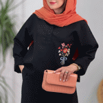 تصویر  شومیز جلو بسته گلدوزی