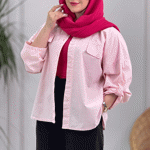 تصویر  شومیز لینن جیب نما
