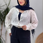 تصویر  شومیز دیپلمات سفید